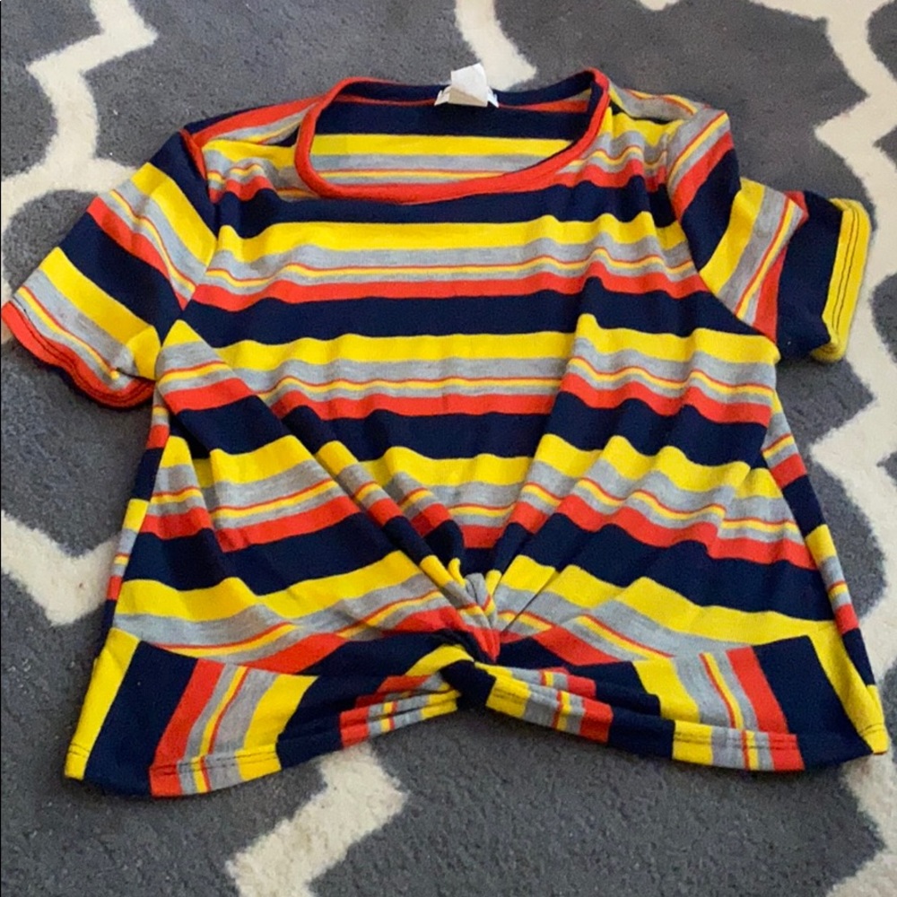 Fun colorful crop top
